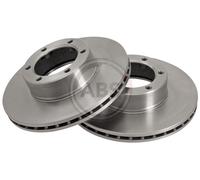 Front Pair 2x Brake Disc A.B.S. 15110 for Renault Master (89-98)