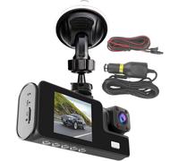 Front Parking Camera For Auto - 1080P Double Lens Inside Car Parking Monitor | Excellent Night Vision Truck Dashboard Camera High Definition