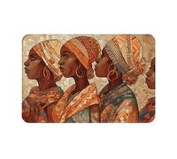 Front Porch Rug Africa Ethnic Pottery Low Profile Porch Bathroom Absorbent Rug Machine Washable Kitchen Front Door Welcome Mat 40X60Cm