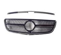 Front Racing Grill For Benz Vito W447 2015 2016 2017 2018 ABS Chrome Accent Front Diamond Grille Auto Accessories