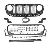 Front Racing Grill For Jeep For Wrangler JL 2018 2019 2020 2021 2022 2023 2024 Front Bumper Grille Modified Grill Net Mask Radiator Car Accessories