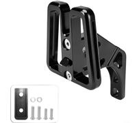 Front Rack Height Adjustment Bracket For Folding Bikes To Accommodate Oversized Baskets And Maintain Tire Clearance(Black)