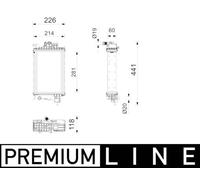 MAHLE Premium Line Engine Coolant Radiator CR2804000P