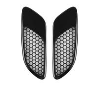 Front Radiator Grille 2PCS For E90 E91 E92 E93 M3 Glossy Black/Carbon Fiber Look Engine Hood Vent Louvers Air Scoop Bonnet Vent Cover Bumper Grille Mesh(Glossy Black)