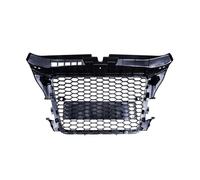 Front Radiator Grille Compatible With A3 S3 For RS Style 2008 2009 2010 2011 2012 Gloss Black Honeycomb Mesh Front Bumper Grille