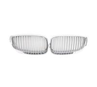 Front Radiator Grille Compatible With BMW For E92 2006 2007 2008 2009 2010 Front Kidney Grill Front Hood Grille Chrome Frame And Silver Grille Pair