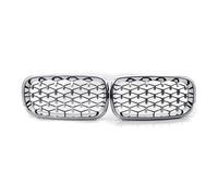 Front Radiator Grille Compatible With BMW For X5M F85 2015 2016 2017 Auto Diamond Front Bumper Kidney Grill ABS Chrome Pair OEM：51117294486