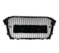 Front Radiator Grille Compatible With For A4 S4 B8.5 2013-2016 For RS4 Style Car Front Bumper Upper Honeycomb Mesh Radiator Center Grille