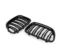 Front Radiator Grille Dual Slats Front Hood Kidney Grill Grille Replacement for BMW X1 E84 2009-2014 SUV 51112993305 51112993306 Car Auto Parts Grille Assembly