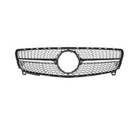 Front Radiator Grille For A Class W176 Hatchback A180 A200 A250 GT 2013-2018 Grill Car Styling Middle ABS Grille Radiator Grilles(Chrome Black 16-18 1)