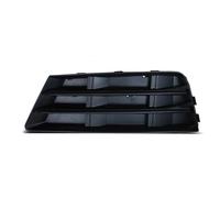 Front Radiator Grille Frills For A4 B9 2016 2017 2018 Fog Lamp Cover Frame Grille Mesh Decoration 8W0807681R 8W0807682R 2pcs Front Bumper(Black Left)