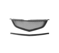 Front Radiator Grille Frills For Acura TL 2004-2006 Carbon Fiber Look/Gloss/Matte Black Honeycomb Style Upper Bumper Hood Mesh Grid Front Grille Racing Grill(Matte Black)