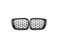 Front Radiator Grille Frills For BMW 3 Series 2002-2005 E46 4-Door 320i 325i 325xi 330i 330xi Double Slats Black Grill Grille Front Kidney(BlackNet4Door 02-05)