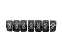 Front Radiator Grille Frills For Jeep For Cherokee 2019-2022 7PCS Car Front Bumper Central Grill Cover Trim Replace Mesh Honeycomb Racing Grilles(Glossy Black)
