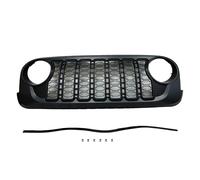 Front Radiator Grille Frills For Jeep For Wrangler JK 2007-2017 J400 2024 Front Grille ABS Style Grill To JL