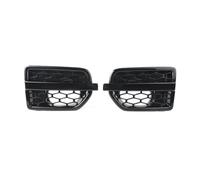 Front Radiator Grille Frills For Land For Rover LR4 For Discovery 4 2010 2011 2012 2013 2014 2015 2016 2x Gloss Black Car Air Intake Vents Side Grille ABS
