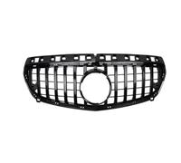 Front Radiator Grille Frills For Mercedes For Benz A Class W176 2013-2015 A180 A200 A220 A250 A260 A45 GT Style Upgrade Front Radiator Grid Bumper Grille(Black1)