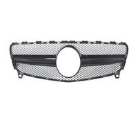 Front Radiator Grille Frills For Mercedes For Benz A Class W176 A35 A180 A200 A250 A260 2013-2018 Front Inlet Mesh Grille Bumper Grill Middle Grid(AMG Black8)