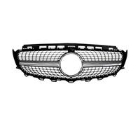 Front Radiator Grille Front Bumper Grille Inlet Grill Middle Mesh Grid Tuning For Benz E Class W213 C238 A238 E200 GT Stars E63 2016-2020(Stars Chrome Silvery)