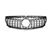 Front Radiator Grille Front Grille Car Upper Bumper Hood Mesh Grid Parts Compatible With Benz For W246 B-Class B180 B200 B250 2012 2013 2014 A2468801483(Silver)