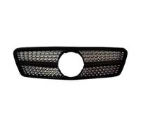 Front Radiator Grille Front Inlet Grille Grill For Benz C Class W203 2000 2001 2002 2003 2004 2005 2006 200K Tuning Facelift(Diamond B Style)