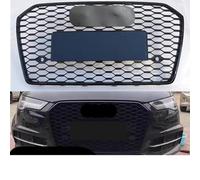Front Radiator Grille Gloss Black Racing Upper Grill Honeycomb Mesh Car Accessories Compatible With A6 C7.5 2016 2017 2018 For S6 For RS6 Style