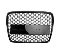 Front Radiator Grille Glossy Black Front Bumper Grille For A6 S6 C6 2005 2006 2007 2008 2009 2010 2011 Honeycomb Mesh Grilles