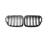 Front Radiator Grilles 2 Pcs For X1 E84 25i 28i 2009 2010 2012 2011 2014 Car Front Grille Double Slat Bumper Racing Grill Replacement Front Bumper Grille