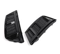 Front Radiator Grilles Car Front Kidney Grill Car Front Bumper Lower Fog Light Lamp Grill Grille Cover Glossy Black