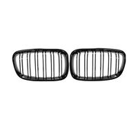 Front Radiator Grilles For 1-Series F20 F21 2011-2014 Car Front Bumper Kidney Grille Gloss Black Double Slat Racing Grills Replacement