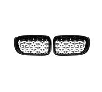 Front Radiator Grilles For X3 For X4 F25 F26 2014 2015 2016 2017 Car Front Grille Racing Grills Kidney Grilles Diamond Meteor Style(Black Silver)