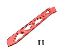 Front RC Chassis Brace Aluminum Alloy Chassis Support Bracket Stable Driving Impact for 1/7 1/8 RC Cars Aluminum Alloy 5.5 Inch (Red)