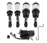 Front Rear Air Shock Strut Suspension Compressor Kit For Discovery LR4 LR3 3 4