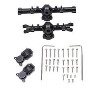 Front Rear Axle Housing, Aluminum Alloy Front Drive Axle Shaft 1/24 Rear Housing for Axial SCX24 1/24 RC Simulation Model Car (Black