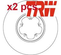 FRONT / REAR BRAKE DISC FITS: FORD TOURNEO CUSTOM V362 BUS 2.2 TDCI/2.0 ECOBL