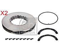 Front Rear Brake Disc x2 Pcs FEBI Fits VOLVO RENAULT Fh 12 16 II Fm 9 85103805