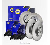 Front & Rear Brake Discs & Pads Fits Fiat Grande Punto 2005-2011 NAPA NBP1584