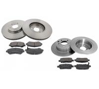 Front, Rear Brake Discs Pads Kit For NISSAN QASHQAI