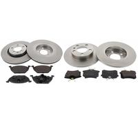 Front, Rear Brake Discs Pads Kit For SEAT LEON, TOLEDO, SKODA OCTAVIA