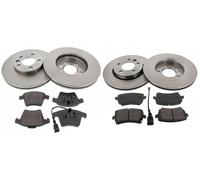 Front, Rear Brake Discs Pads Kit For VW MULTIVAN T5 TRANSPORTER T5