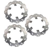 Front Rear Brake Discs Rotors for RD350LC 1985-1993 Motorcycle Accessories RD350 RD 350 LC 350LC 1986 1987 1988 1989 1990 1991 1992 Silver XJ600 XJ 600