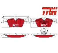 FRONT / REAR BRAKE PAD SET DISC BRAKE FITS: BMW 1 SPORTS HATCH 125 D/120 D/11