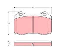 FRONT / REAR BRAKE PAD SET DISC BRAKE FITS: CITROËN DS3 1.6 RACING/1.2 VTI 82