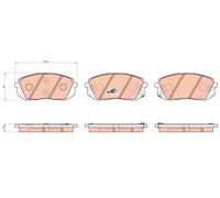 FRONT / REAR BRAKE PAD SET DISC BRAKE FITS: HYUNDAI TUCSON 2.0 CRDI/1.6/1.7 C