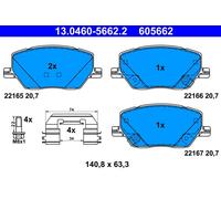 FRONT / REAR BRAKE PAD SET DISC BRAKE FITS: JEEP RENEGADE SUV 1.6/1.4/1.4 4X4