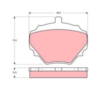 FRONT / REAR BRAKE PAD SET DISC BRAKE FITS: LAND ROVER RANGE ROVER 3.5 VOGU