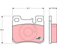 FRONT / REAR BRAKE PAD SET DISC BRAKE FITS: MERCEDES-BENZ 190 SEDAN E 1.8 /2.
