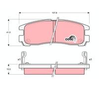 FRONT / REAR BRAKE PAD SET DISC BRAKE FITS: PROTON PERDANA 2.0 I 16V/2.0 I V6