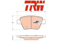 FRONT / REAR BRAKE PAD SET DISC BRAKE FITS: SEAT LEON 1.6 TDI/1.6/2.0 FSI/2.0