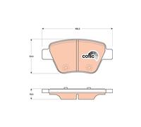 FRONT / REAR BRAKE PAD SET DISC BRAKE FITS: SEAT LEON 1.6 TDI/1.6/2.0 FSI/2.0